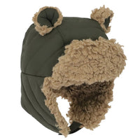 Huggalug Nylon Bear Puffer Hat