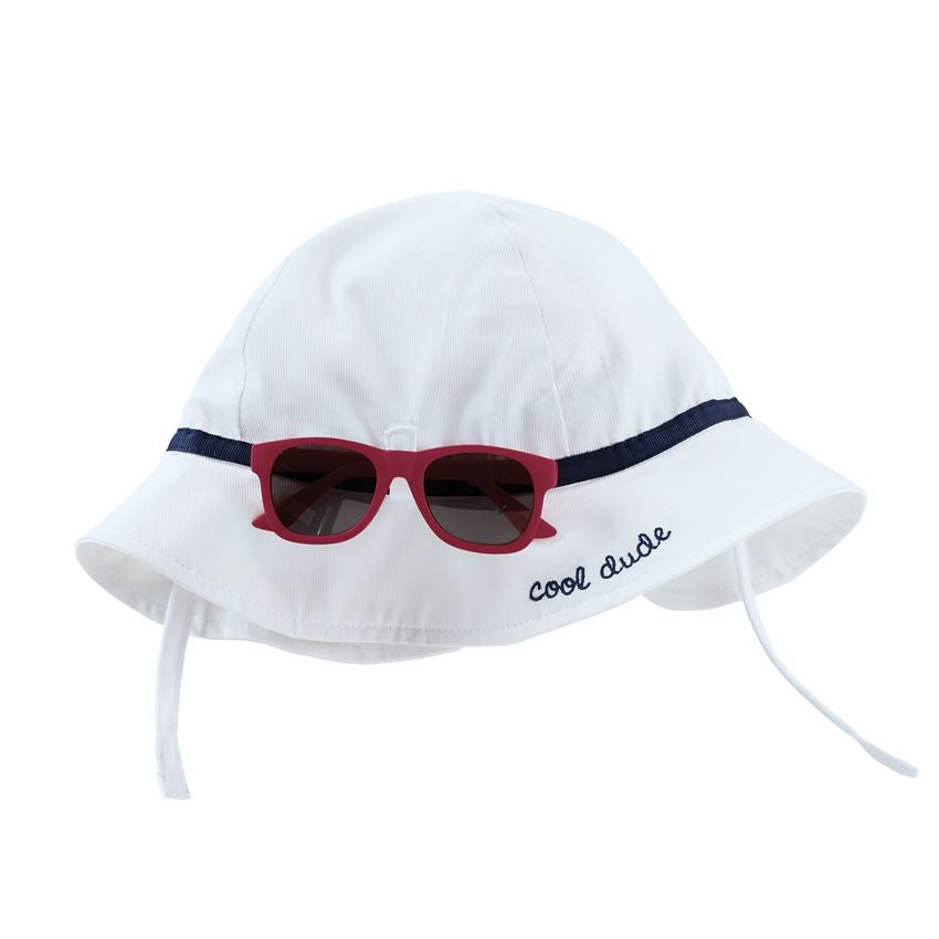 Mud Pie Cool Dude Hat & Sunglass Set