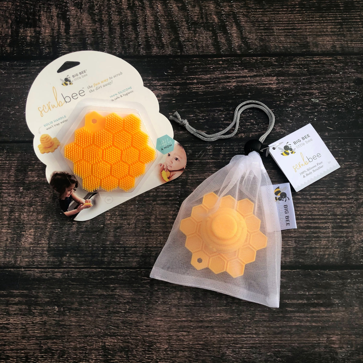 Original ScrubBEE Multipurpose Silicone Scrubber: Marigold