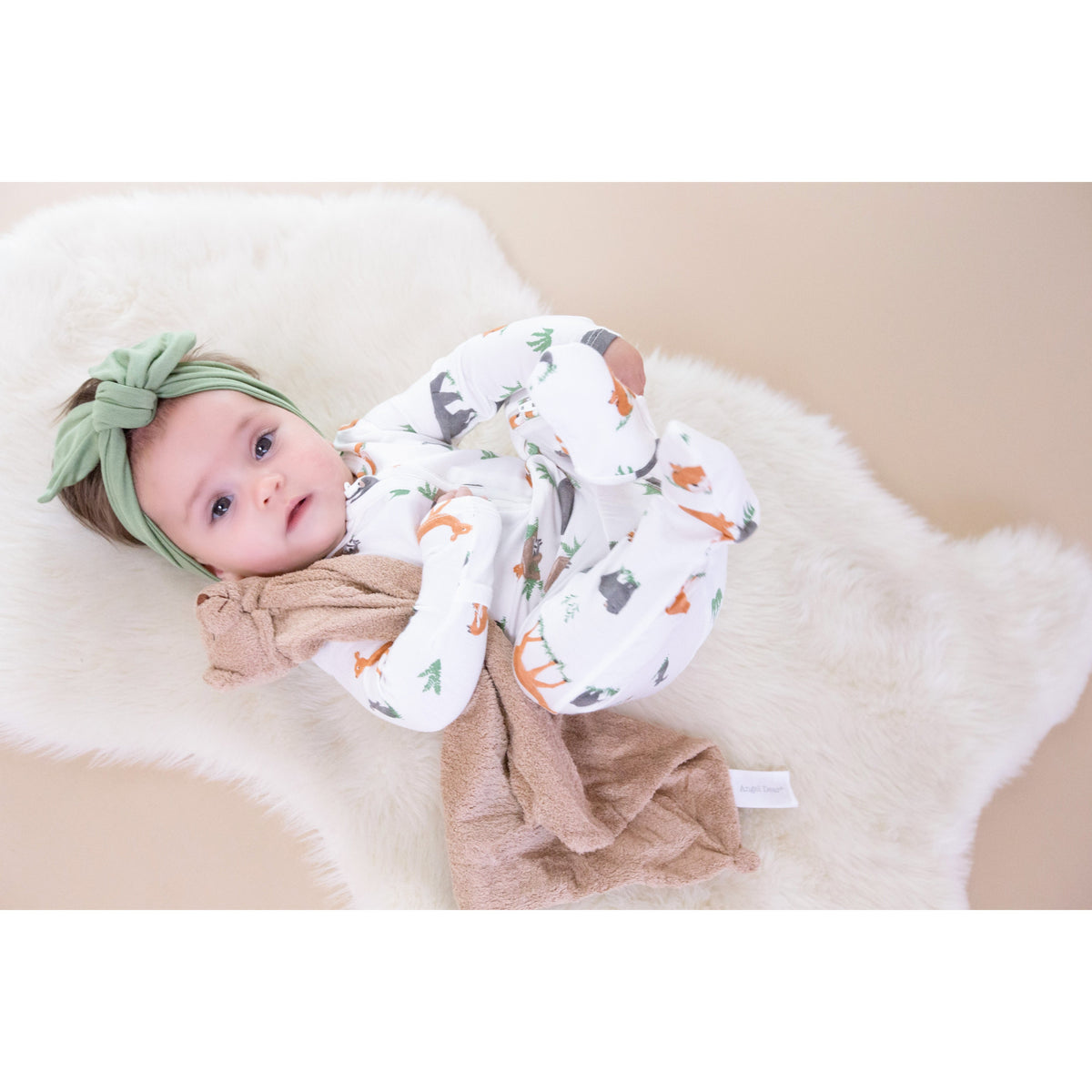 Angel Dear Zipper Footie | Woodland Animals